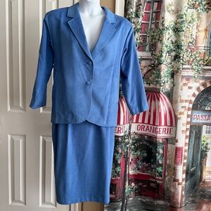 Soft suede Blazer and skirt